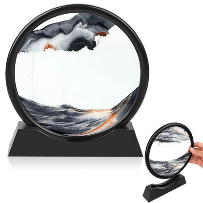 3D ARTISTIC ROUND GLASS SANDSCAPE | 7 INCH