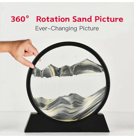 3D ARTISTIC ROUND GLASS SANDSCAPE | 7 INCH