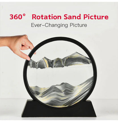 3D ARTISTIC ROUND GLASS SANDSCAPE | 7 INCH