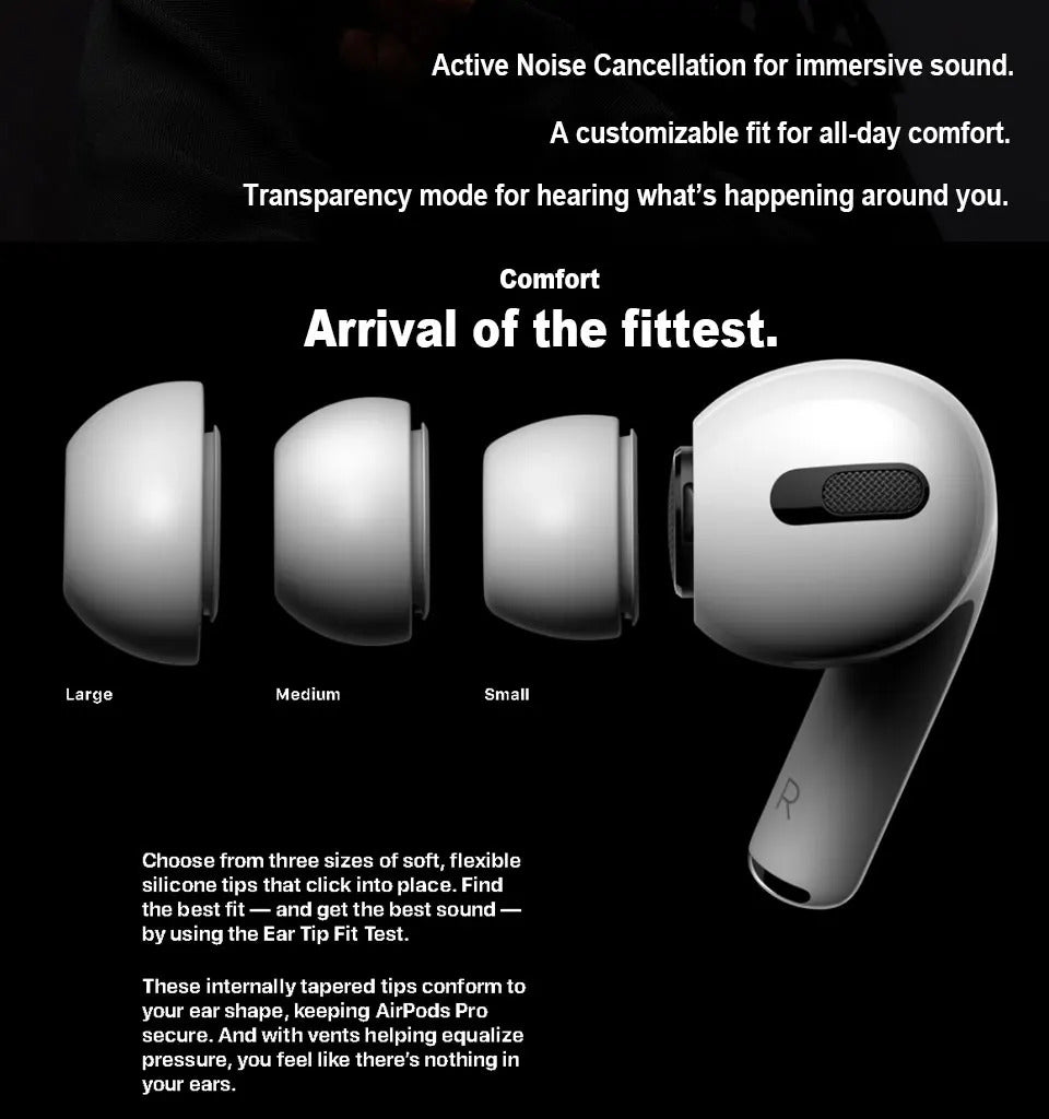 Active Noise Canceling Airpods Pro Transparent Mode Active Noise