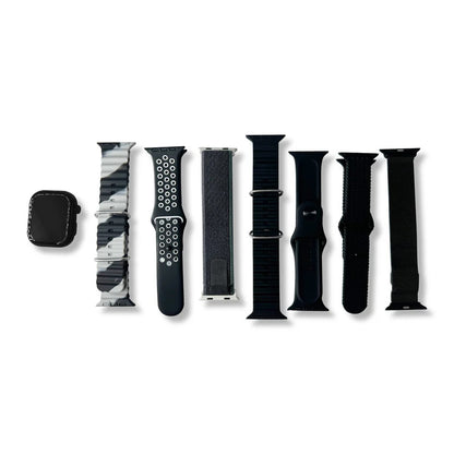 Series 9 Smart Watch 7+1 Straps (BLACK EDITION)