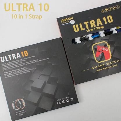 Ultra 10 in 1 Smartwatch 10 Straps