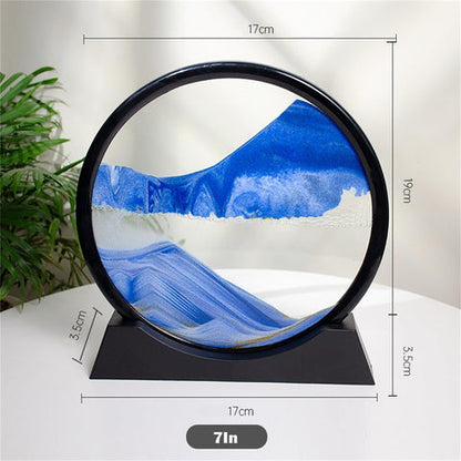 3D ARTISTIC ROUND GLASS SANDSCAPE | 7 INCH